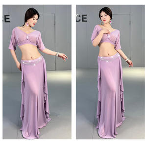 2024 alta qualità nuova scollatura calda strass orientale Performance costumi da ballo per donne <span class=keywords><strong>danza</strong></span> del ventre - Product Image 3