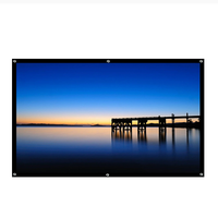 Écran de projection électrique au sol Touyinger, écran de projection UST 4K, écran de projection rétractable pour projecteur LCD long