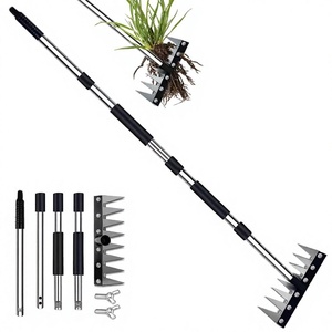 Outil de désherbage multifonctionnel transfrontalier pour le dropshipping, houe de jardin agricole détachable en acier au manganèse à 8 dents - Product Image 1