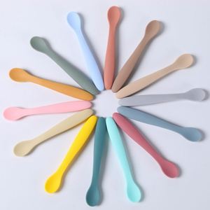 Cuchara de silicona suave para bebé, cuchara complementaria flexible, variable, multicolor - Product Image 2