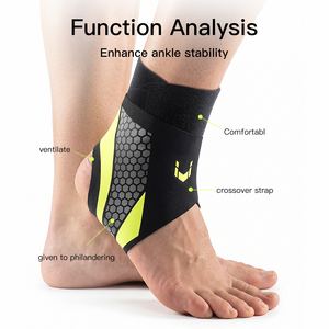 Attelles de cheville de compression sportives ultra-fines, manchon de protection réglable pour le pied, sangles de cheville confortables en Spandex et Nylon pour l'hiver - Product Image 2