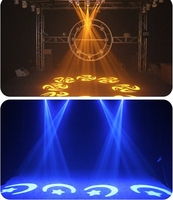 Professionnel Extérieur 10w Mini Led Laser Tête Mobile Lumière 7 Yeux Led Rgbw Mélangeur Couleur Lavage Pour Lumière De Scène