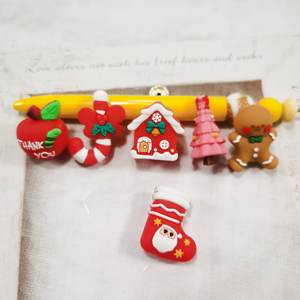 Nuovo arrivo Halloween e natale dentizione <span class=keywords><strong>Silicone</strong></span> <span class=keywords><strong>Pvc</strong></span> perline 3d <span class=keywords><strong>Silicone</strong></span> focale perline per penne all'ingrosso - Product Image 3