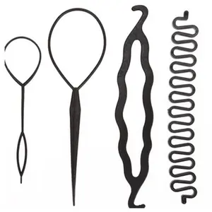 Customized factory direct sales of new women's four-piece hairpin set convenient and fast braidere hair stands