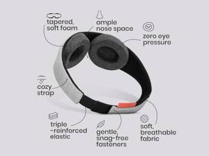 Masque de sommeil en mousse à mémoire de forme 3D, sangle ultra-douce réglable, sans pression sur les yeux, OEM personnalisé, MOQ 100 pièces - Product Image 3