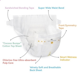 1st Step Baby Diaper Tape Premium Quality All pure <span class=keywords><strong>Life</strong></span> Kisskids <span class=keywords><strong>Lil</strong></span> Masters Couches Baby Blush 100 pièces par sac Fabricant - Product Image 4