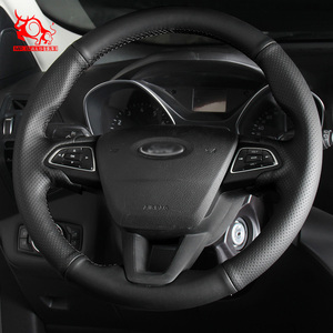 Recién llegados, pieza de automóvil, costura rápida, diseñador de la cubierta del <span class=keywords><strong>volante</strong></span> para Ford <span class=keywords><strong>EcoSport</strong></span> Kuga Grand 2017 Focus Wagon 2015 2017 - Product Image 6