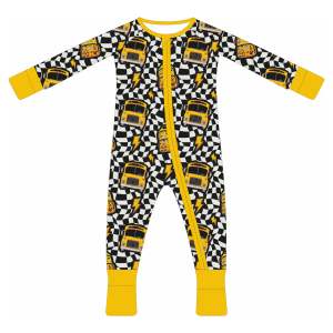 <span class=keywords><strong>Vente</strong></span> chaude, <span class=keywords><strong>vente</strong></span> en gros personnalisée, barboteuse bébé en bambou et élasthanne, double fermeture éclair, vêtements pour nouveau-nés, garçons et filles, confortable et respirant - Product Image 1