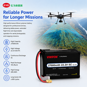 Baterai Drone Lithium 27000mAh 3.7V 5C Isi Ulang untuk Perangkat Elektronik UAV FPV - Densitas Energi Tinggi 285Wh/kg Daya Tinggi - Product Image 4