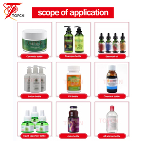 Topcn Tafelblad Automatische Water Plastic Pet Glas Ronde Fles Sticker Etikettering Applicator Machine - Product Image 6