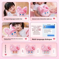 Nouveauté Cadeau d'anniversaire : Compagnon électronique intelligent et émotionnel IA, en peluche douce en polyester, avec musique, pour enfants