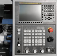 Centre de tournage CNC à lit incliné avec commande FANUC, 3 axes, 12 stations à outils, broche simple, capacité moyenne, pour usinage