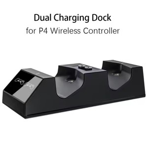 <span class=keywords><strong>PS4</strong></span> ince Pro kablosuz kontrolörleri için denetleyici şarj şarj standı <span class=keywords><strong>Dock</strong></span> plastik çifte şarj makinesi istasyonu - Product Image 4