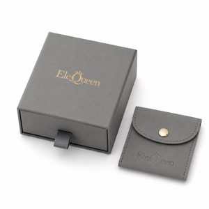 Caja de joyería estilo cajón y set de bolsas de terciopelo con cierre de botón, venta al por mayor, logotipo dorado personalizado para almacenamiento de anillos, pendientes y collares - Product Image 1