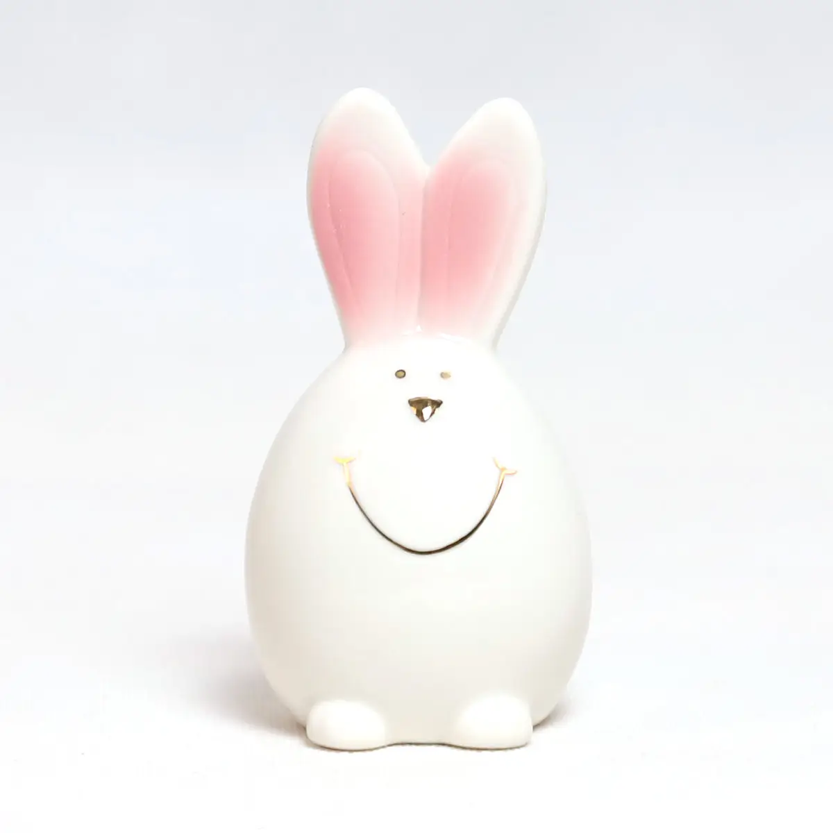 Di alta qualità simpatiche figure di coniglio in ceramica bianca le decorazioni per interni di pasqua accettano la personalizzazione adorabili ornamenti per coniglietti