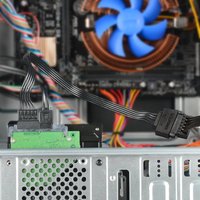 Cable de extensión de alimentación SATA de 15 pines macho a hembra para PC 30CM