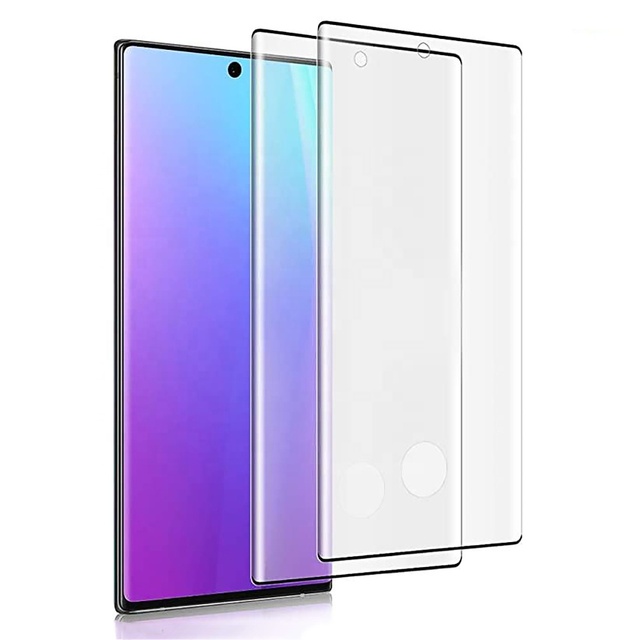 Mobile Phone Accessories 3D Tempered Glass for Samsung S20 S21 S22 Plus Note 20 Ultra Screen Protector with Fingerprint Unlocked