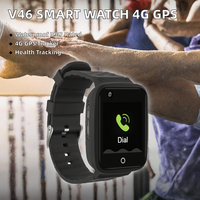 Reloj Inteligente V46 4G IP67 Resistente al Agua con GPS, Botón SOS, Posicionamiento para Android/iOS, Monitor de Ritmo Cardíaco, Alarma Automática de Caídas