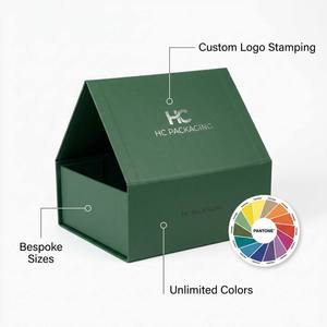Caja de Regalo Magnética Plegable con Logotipo Personalizado, Materiales Reciclados, Cartón Rígido de Lujo, Estampado en Lámina Dorada, Impresión a Cuatro Colores, para Días Festivos - Product Image 2