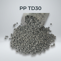 Matériaux PP+EPDM+TD modifiés, granulés plastiques PP TD20, PP copolymère rempli à 20 % de talc, PP TD20 pour pièces automobiles