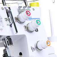 JUKKY JK257 Vente chaude Machines à coudre surjeteuses portables électriques domestiques à double aiguille pour tissus