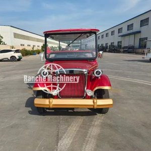 Autobús de Transporte Aéreo Rojo de Alto Rendimiento, Estilo Retro, Vehículo Eléctrico Clásico para Pasajeros, para Recorridos Urbanos, en Oferta - Product Image 1