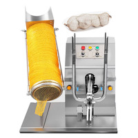 Machine à clipser les sacs en filet pour légumes, agrafeuse pour sacs en filet orange, machine à double clipser les sacs de pommes de terre et d'oignons pour l'emballage