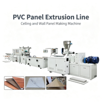 Máquina Extrusora Automática de Paneles de PVC para Techo y Pared, Extrusora de Doble Tornillo Cónico para Producción de Paneles de Decoración de Interiores