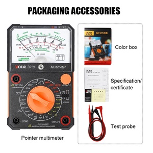 VICTOR 3010 <span class=keywords><strong>Analog</strong></span> multimeter OEM Manueller Bereich DC AC 1000V 10A Audio Level Dioden test multimeter - Product Image 4
