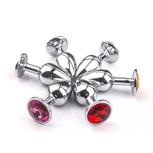 Vendita calda gioielli anale Plug in vetro Dildo <span class=keywords><strong>Ass</strong></span> diamante vibratore prostatico per uomini donne giocattoli sessuali Mini vibratore di cristallo - Product Image 2