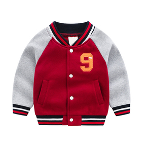 Nouvelle veste pour enfants automne 2022, vêtements pour enfants, veste de baseball pour garçons, veste à empiècements - Product Image 3