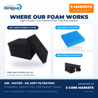 Éponge filtrante pour climatiseur HVAC 10-60PPI, mousse polyuréthane réticulée à cellules ouvertes, tapis flexible, fabricant sur mesure