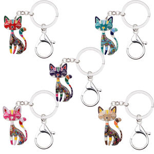 定制印刷锌合金复古时尚卡通钥匙扣-防水耐磨UV印刷，适合批发活动 - Product Image 1