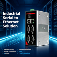 Gateway Industrial DIN-Rail de Serie a Ethernet, Convertidor RS232/485 Modbus RTU/TCP, para Fábricas Inteligentes y Sistemas SCADA