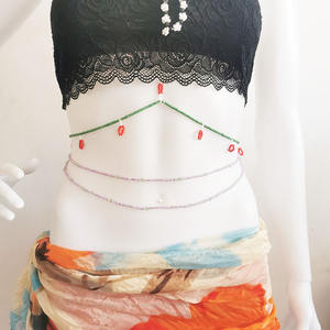 Cadena de cintura colorida con cuentas para el cuerpo, joyería de verano, cadena para el ombligo, joyería para Bikini 2021 - Product Image 5