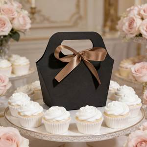 Boîtes cadeaux de mariage personnalisées de luxe avec ruban, emballage pour bonbons - Product Image 6