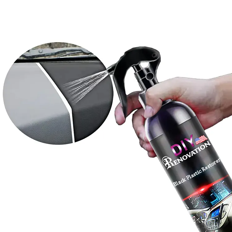 Plastic Restore Super Shine Car interior Cleaner n 200ml Auto plastic resturizer revitalizer plastic renovator lunga durata