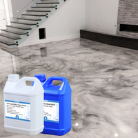 Kit de résine liquide transparente à séchage rapide en gros, résine pour table, durcisseur, revêtement transparent à séchage rapide pour bois, résine époxy à deux composants