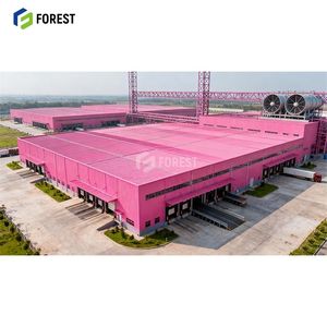 Edificio de Taller de Estructura de Acero Prefabricado, Diseño de Rejilla de Largo Alcance para Construcción de Oficinas, Garajes, Supermercados y Plantas - Product Image 1