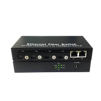 Convertisseur de média fibre optique Gigabit Ethernet 20KM 4SC + 2 RJ45, commutateur réseau, vente chaude usine