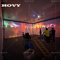 Salle de projection immersive personnalisée, conception de salle de projection immersive, fusion des bords, projection à dôme complet, salle d'immersion sensorielle
