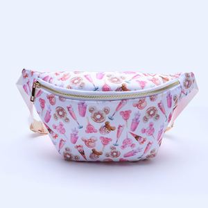 Custom Printing Magical Snacks Jumbo Bum Bag Belt Sport Womens Girls Cartoon Happy Place <b>Large</b> Capacity Fanny Zipper Portable - Product Image 1
