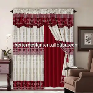 2PCS 窗帘设计最新窗帘时尚设计新模型的图片