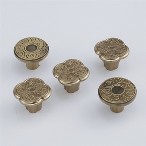 Modern Zinc Alloy Furniture Handle for Dresser Cabinet Drawer-Durable Round Shape - Product Image 1
