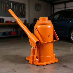 Cric hydraulique à bouteille 20 tonnes, plage de levage 8,9-17,1 pouces, soudé, orange, pour réparation automobile, SUV, pick-up - Product Image 2