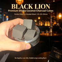 Charbon de coco activé professionnel pour chicha, haute valeur calorifique, durable pour utilisation en boîte de nuit