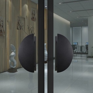 Manijas de Puerta Personalizadas, Semicirculares Simples, para Puerta de Doble Vidrio, Grabadas, de Madera Maciza, Modernas, de Latón para Hotel - Product Image 1