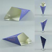 Cono de Papel Recubierto de 15 cm para Pollo Frito, Pizza y Papas Fritas para Uso Industrial en Alimentos, Empacado en Cajas