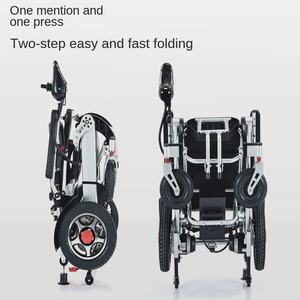 Silla de Ruedas Eléctrica Plegable de Aleación de Aluminio Ligera con Batería de Litio y Batería de Plomo Ácido para Discapacitados - Product Image 2