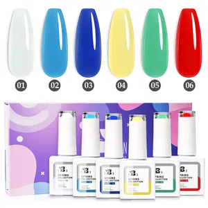 BOZLIN New Arrival Spring Summer Series Colors Gel Polish Manufacturer High Quality Custom Logo Vegan Uv Gel Nail Polish